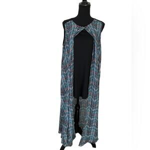 Wrangler Rock 47 (L) Green and Black Halter Maxi Sundress